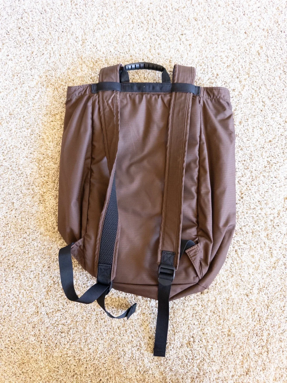 Marmot Urban Hauler Backpack Small Nylon Open Top Zip Pockets Brown Outdoor